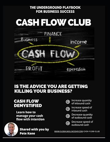 cash flow club playbook the underground playbook for business success 1st edition jeff borschowa ,pete kane