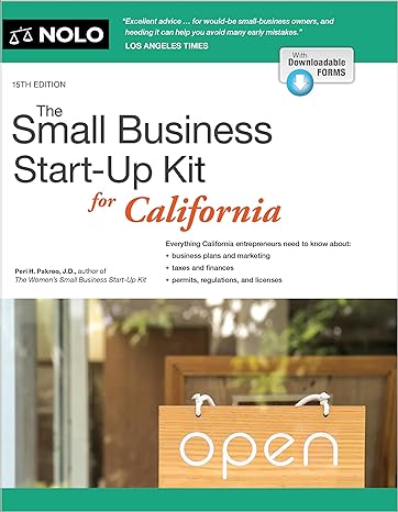 small business start up kit for california the 15th edition peri pakroo j d 1413331629, 978-1413331622
