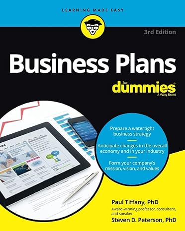 business plans for dummies 3rd edition paul tiffany ,steven d peterson 1119866375, 978-1119866374