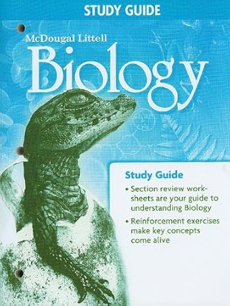 biology study guide 1st edition mcdougal littel 0618725601, 978-0618725601