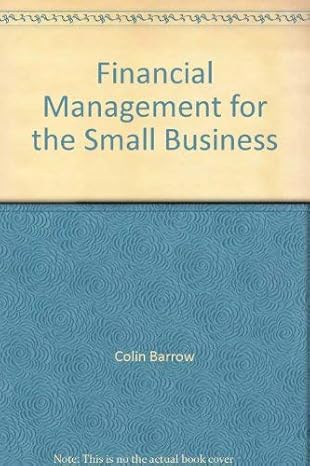 financial management for the small business 2rev edition colin barrow 1850915660, 978-1850915669