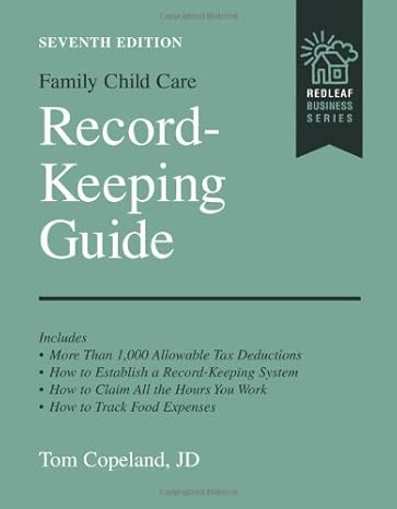 family child care record keeping guide subsequent edition tom copeland 1929610491, 978-1929610495