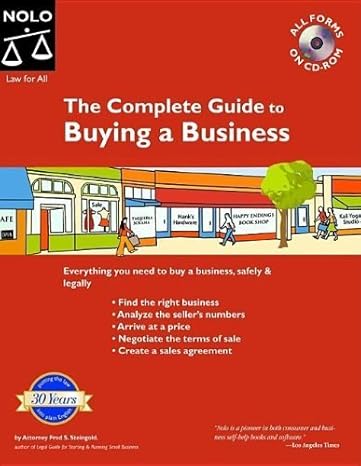 the complete guide to buying a business 1st book & cd-rom edition fred steingold 1413303641, 978-1413303643