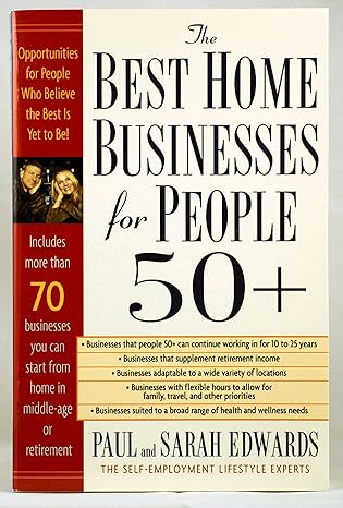 best home businesses for people 50+ 1st edition paul edwards b000bpg2e2