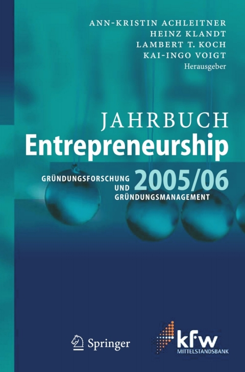 jahrbuch entrepreneurship 2005/06 1st edition annkristin achleitner, heinz klandt, lambert t. koch