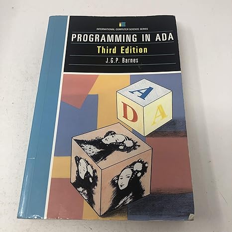 programming in ada 3rd edition j.g.p. barnes 0201175665, 978-0201175660