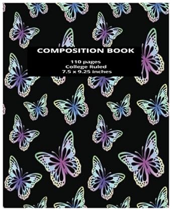 composition book college butterfly 1st edition lisa aponte b0chgklymc