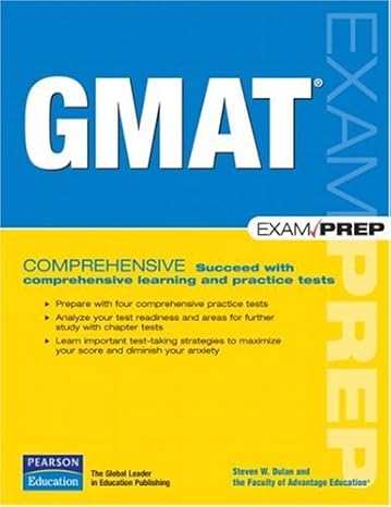 gmat exam prep 1st edition steven w. dulan 0789735938, 978-0789735935