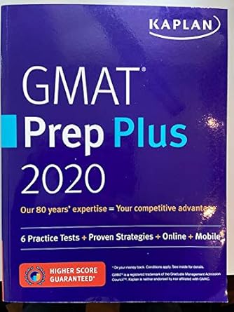 gmat prep plus 2020 1st edition unknown author 1506248403, 978-1506248400