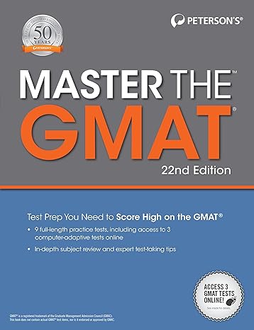 master the gmat 22nd edition petersons 0768939666, 978-0768939668