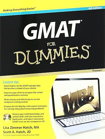 gmat for dummies premier 6th edition lisa zimmer hatch ,scott a. hatch 1118273834, 978-1118273838