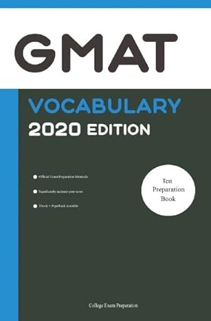 gmat vocabulary 2020 edition 1st edition college exam preparation 3750281416, 978-3750281417