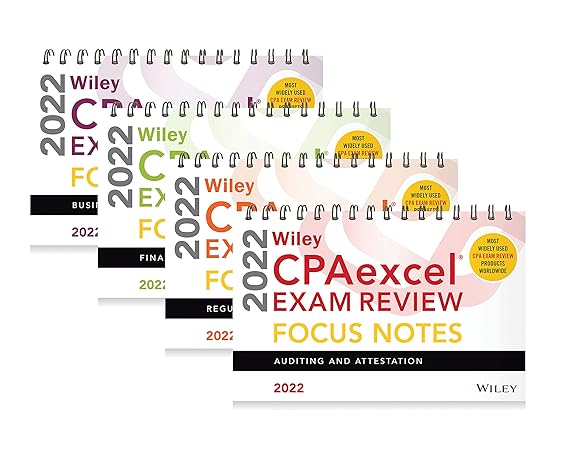 wiley s cpa 2022 focus notes complete set 1st edition wiley 1119852439, 978-1119852438