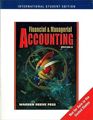 financial and managerial accounting international edition carl s warren 0324225083, 978-0324225082