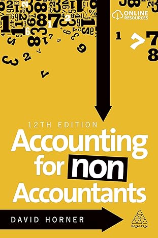 accounting for non accountants 12th edition david horner 1789664330, 978-1789664331