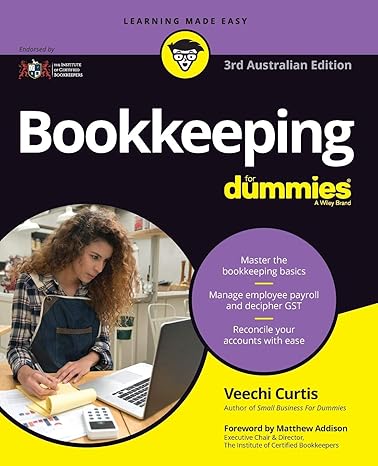 bookkeeping for dummies 3rd australian edition veechi curtis 073038473x, 978-0730384731