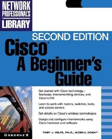 cisco a beginners guide 1st edition tom shaughnessy ,toby j velte 0072128720, 978-0072128727