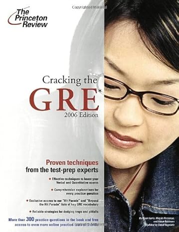 cracking the gre 2006 1st edition princeton review 0375764747, 978-0375764745