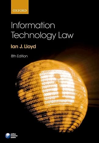 information technology law 8th edition ian lloyd 0198787553, 978-0198787556