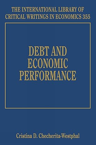 debt and economic performance 1st edition cristina d checherita westphal 1786439085, 978-1786439086