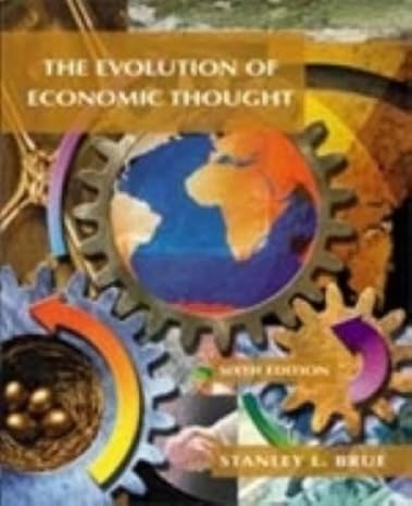 the evolution of economic thought 6th edition stanley brue 0030259983, 978-0030259982