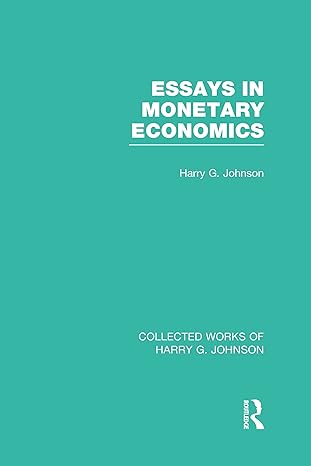 essays in monetary economics 1st edition harry johnson 0415831741, 978-0415831741