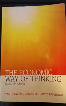 economic way of thinking the 1st edition peter boettke ,paul heyne ,david prychitko b0crncdx5b