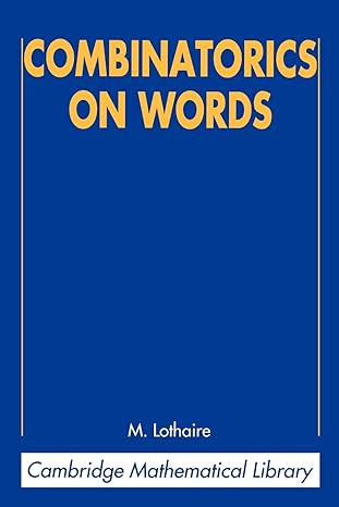 combinatorics on words 2nd edition m. lothaire 0521599245, 978-0521599245