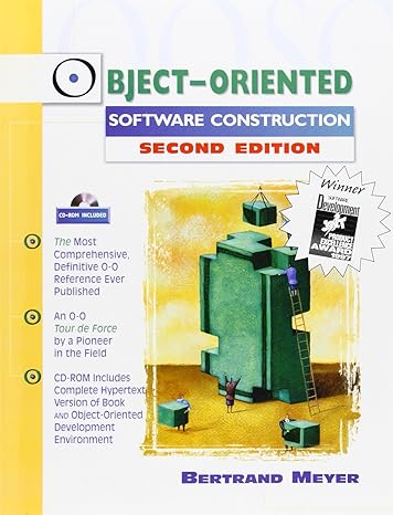 object oriented software construction 2nd edition bertrand meyer 0136291554, 978-0136291558