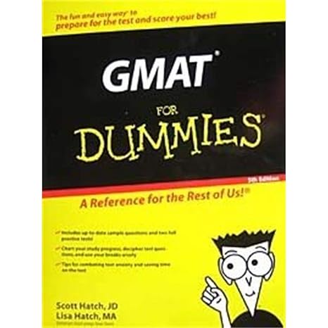 gmat for dummies 5th edition scott a. hatch ,lisa zimmer hatch 0764596535, 978-0764596537