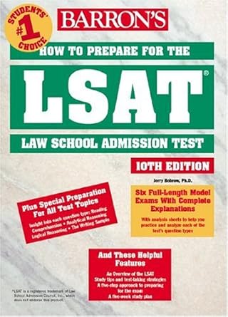 how to prepare for the lsat 10th edition jerry bobrow ph.d. 0764116657, 978-0764116650