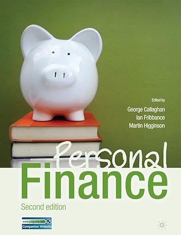 personal finance 1st edition george callaghan ,ian fribbance ,martin higginson 0230348114, 978-0230348110