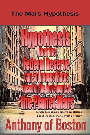 the mars hypothesis 1st edition anthony of boston 979-8511337685