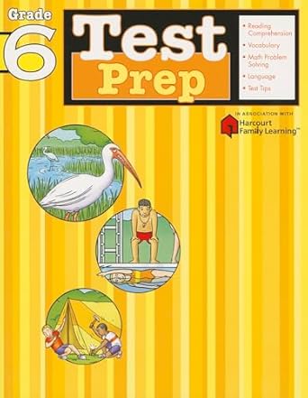 test prep grade 6 1st edition flash kids editors 1411404025, 978-1411404021