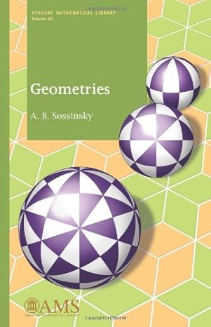 geometries f 1st edition a. b. sossinsky 082187571x, 978-0821875711