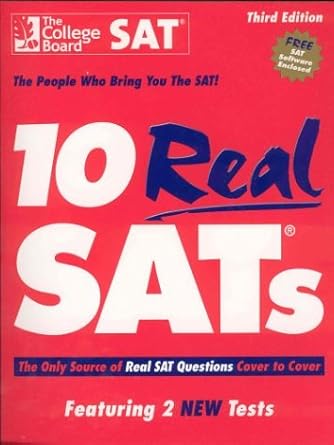 10 real sats 3rd bk& cdr edition the college board 0874476860, 978-0874476866