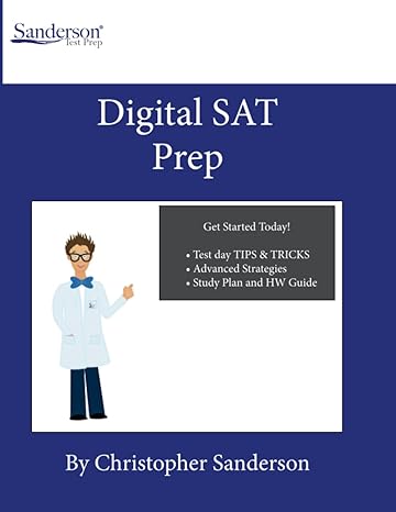 digital sat prep 1st edition christopher sanderson 979-8388653321