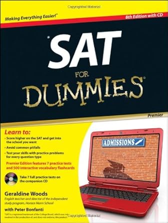 sat for dummies premier 8th edition geraldine woods 1118026071, 978-1118026076