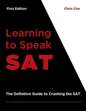 learning to speak sat 1st edition chris cho 1365857638, 978-1365857638