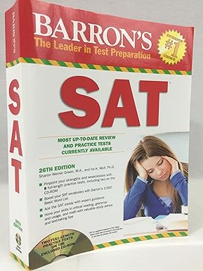 barron s sat  rom 26th edition ira k. wolf ph.d., sharon weiner green m.a. 1438071884, 978-1438071886