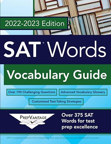 sat words vocabulary guide 1st edition prepvantage 979-8415971435