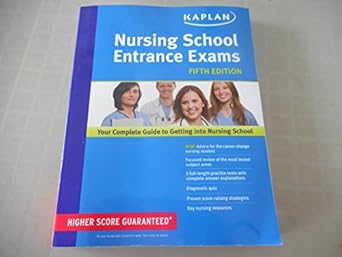 nursing school entrance exams 1st edition kaplan 1609786726