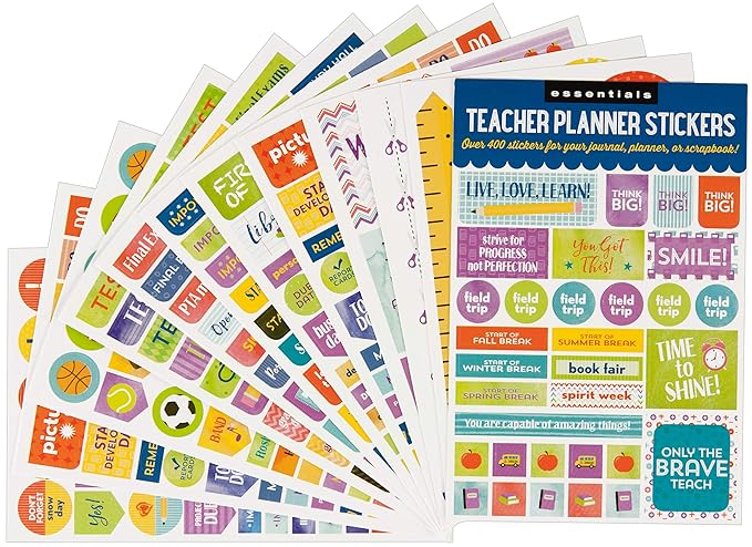 essentials teacher planner stickers 1st edition peter pauper press 1441331832, 978-1441331830