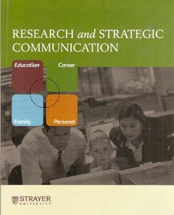 research and strategic communication 4th edition ohair b008l5cyxc