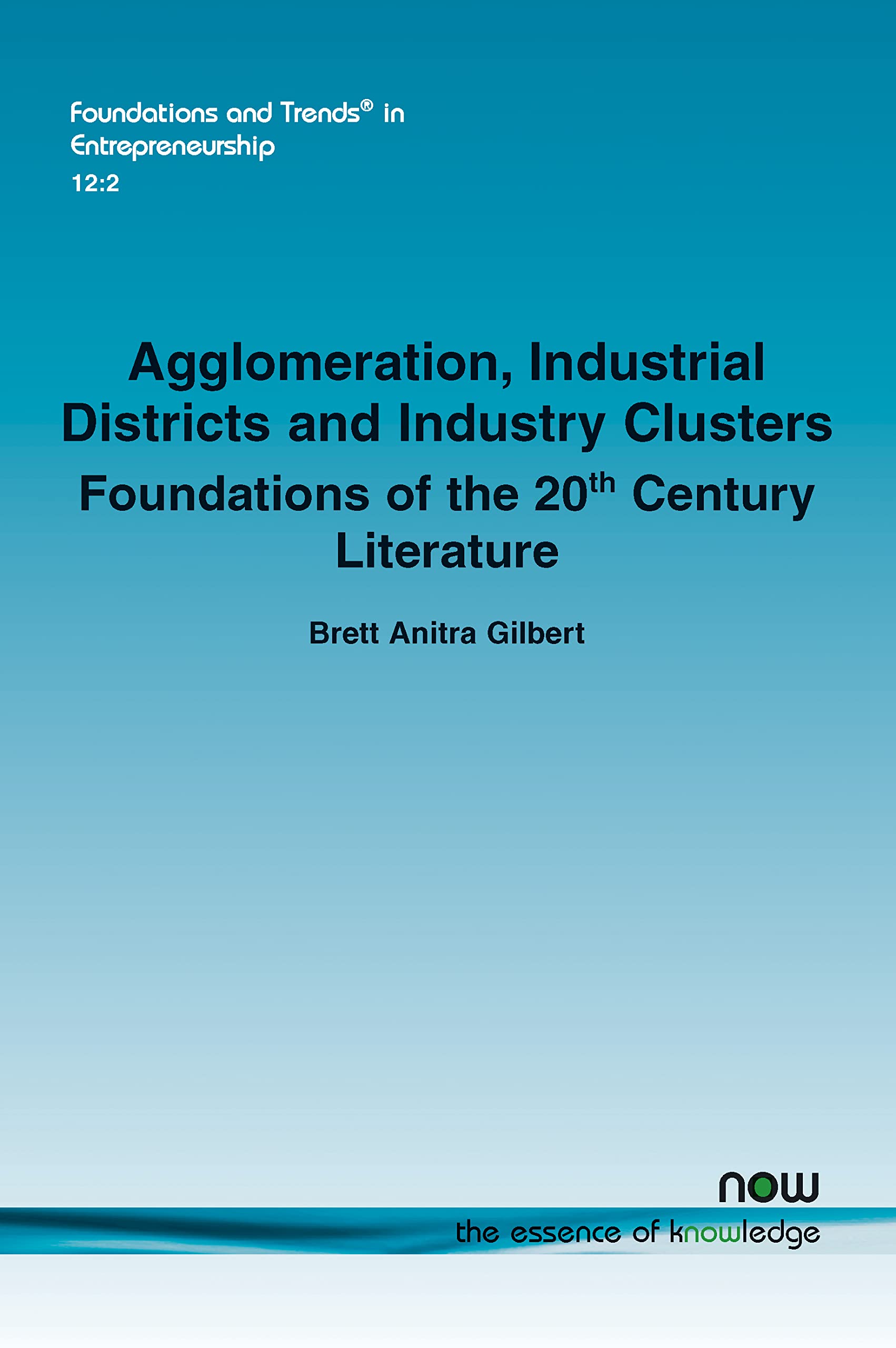 agglomeration industrial districts and industry clusters foundations of the 20th century literature in