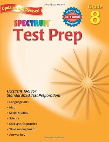 test prep grade 8 revised, updated, workbook edition dale foreman ,alan cohen ,jerome kaplan ,ruth mitchell