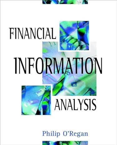 financial information analysis 1st edition philip o'regan 0471489239, 978-0471489238