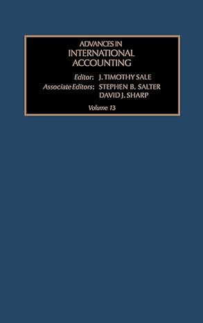 advances in international accounting 1st edition j t sale 0762306432, 978-0762306435