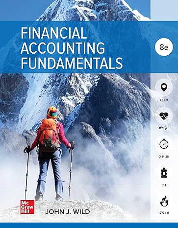 loose leaf for financial accounting fundamentals 8th edition john wild 1264111711, 978-1264111718