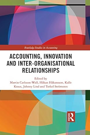 accounting innovation and inter organisational relationships 1st edition martin carlsson wall ,hakan